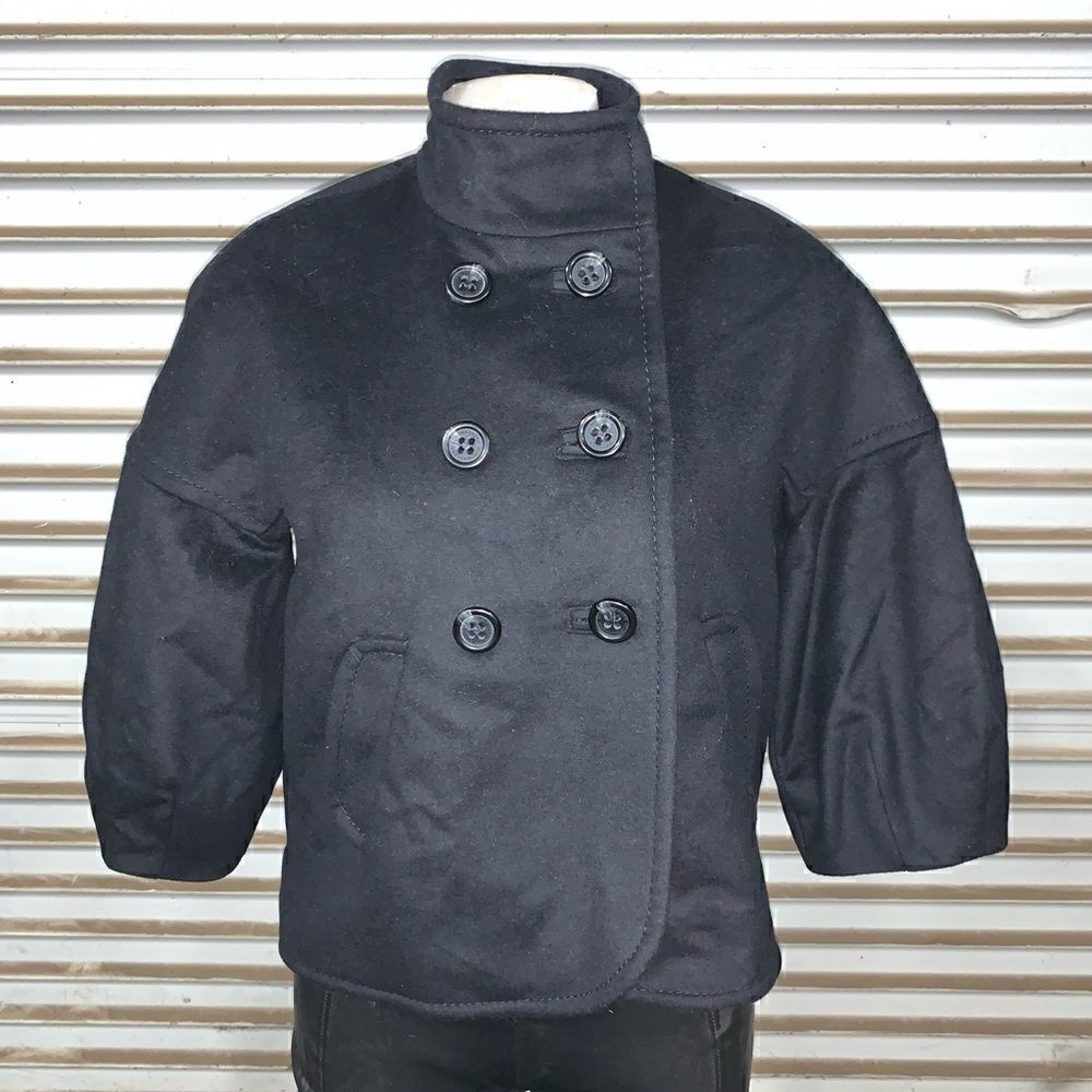 BCBG Maxazaria jacket coat wool blend black
